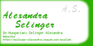 alexandra selinger business card